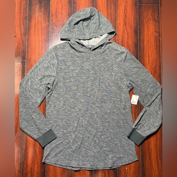 Volcom Men’s Long Sleeve Hooded Shirt Size Large Gray New With Tags - Picture 1 of 7